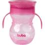 Imagem de Copo de Treinamento Transição Baby 360º Buba Infantil Bebê Rosa Não Vaza Não Derrama