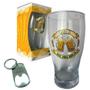 Imagem de Copo De Vidro 580ml + Chaveiro Abridor Cerveja Personalizado Presente Especial Dia dos Pais