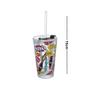 Imagem de Copo de Vidro Drink Fizz 450ML Com Canudo - Coca Cola