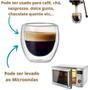 Imagem de Copo De Vidro Duplo 250ml 4 Peças Café Expresso Chá