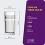 Imagem de Copo de Vidro LHermitage Para Água 360 ml Palace Azul 6 Peças