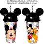 Copo do Mickey com Orelhas e Canudo Premium 500ML - Plasútil Imagem de Copo do Mickey com Orelhas e Canudo Premium 500ML
