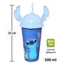 Imagem de Copo do Stitch Estampado com Orelhas 500ml Infantil Original - Plasútil