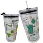 Imagem de Copo Drink de Vidro Borossilicato com Canudo 450ml - Lyor