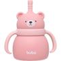 Imagem de Copo em silicone com canudo urso rosa 200 ml buba