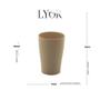 Imagem de Copo Fibra de Bambu e PP Lines Bege 300ml Lyor
