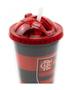 Imagem de Copo Flamengo de Plástico Com Canudo 450ml Oficial