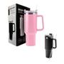 Imagem de Copo Grande Capacidade e Isolamento Térmico 1200 ml com Canudo - Cor Rosa