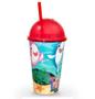 Imagem de Copo infantil 550 ml milk shake decorado c/ canudo oceano