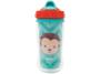 Imagem de Copo Infantil Antivazamento com Canudo e Tampa - 320ml Buba Animal Fun Macaco