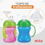 Imagem de Copo Infantil com Alça e Bico de Silicone 240 ML Nuby Antivazamento