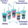 Imagem de Copo Infantil com Canudo Shake 500mL da Disney Stitch com Tampa Estampas Variadas