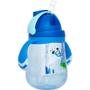 Imagem de Copo Infantil Mergulho Azul Com Alça E Canudo Válvula Anticólica 300 ML 16938 - Buba 