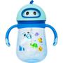 Imagem de Copo Infantil Mergulho Azul Com Alça E Canudo Válvula Anticólica 300 ML 16938 - Buba 