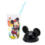 Imagem de Copo Infantil Mickey Com Orelha e Canudo 500ml Plasútil