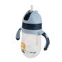 Imagem de Copo Infantil Transição Leão Canudo Silicone Alça 220Ml 6M+