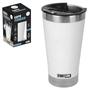 Imagem de Copo Inox Térmico  com Tampa 520 ml Branco - Start Line