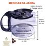 Imagem de Copo Jarra de Cafeteira Dellar Dcm019 Vidro Resistente