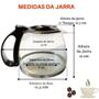 Imagem de Copo Jarra para Cafeteira Britânia Cp15 / Cp15 Inox 15 cafés