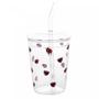 Imagem de Copo Ladybug  De Borossilicato C/ Canudo 360ml  5962 Lyor