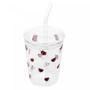 Imagem de Copo Ladybug  De Borossilicato C/ Canudo 360ml  5962 Lyor