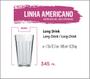 Imagem de Copo long drink Copo Americano 12 Vidro 345ml Copos Cerveja