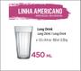 Imagem de Copo long drink Copo Americano 24 Vidro 450ml Copos Cerveja