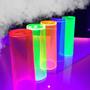 Imagem de Copo Long Drink Em Acrílico Transparente Verde Neon Balada 280ml - 25341