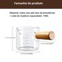 Imagem de Copo Medidor de Café Expresso de Vidro (75ml) com Alça Dupla e Boca Única