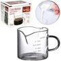 Imagem de Copo Medidor / Dosador Graduado Para Cafeteira Expresso De Vidro Com 2 Bicos + Alca 75Ml - TOP RIO