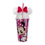 Imagem de Copo Minnie Mouse com Tampa de Orelha Canudo Colorido 500ml