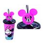 Imagem de Copo Minnie Refri Rosa Com Canudo E Pin 500Ml- Plasutil