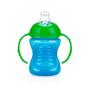Imagem de Copo Nuby com alça e super bico de silicone 240ml azul - Nûby