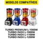 Imagem de Copo Para Liquidificador Inox Mondial L1000 L1100 L1200 Turbo Inox Preto