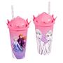 Imagem de Copo para Meninas com Coroa e Canudo Frozen 500ml Shake Plasútil Original