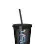 Imagem de Copo parede dupla com canudo em plástico Nasa Space 500ml