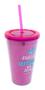 Imagem de Copo Pink Com Canudo Melhores Amigas 450ml - Projeto Kiwi