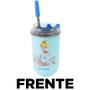 Imagem de Copo Princesa Cinderela Térmico Quente Gelado 300ml Com Tampa E Canudo Oficial Disney