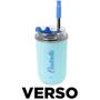 Imagem de Copo Princesa Cinderela Térmico Quente Gelado 300ml Com Tampa E Canudo Oficial Disney