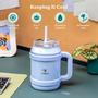 Imagem de Copo REDUCE Cold1 Water 1,5 L de aço inoxidável com tampa e canudo