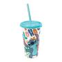 Imagem de Copo Refri Decorativo Stitch Disney 500 ML Com Canudo