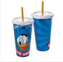 Imagem de Copo Refri Pato Donald com canudo 700 ml Infantil - Plasútil