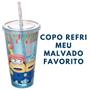 Imagem de Copo Refrigerante com Canudo Meu Malvado Favorito 700 ml Minions Plasutil