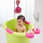Imagem de Copo Regador De Banho Rosa Lavar Cabelo Bebê Banho Seguro