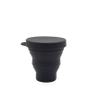 Imagem de Copo Retrátil de Silicone Reutilizável Prático  200 Ml -  PRETO