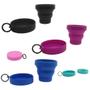 Imagem de Copo Retrátil Dobrável e Portátil - 150ml com argola - Reutilizável e Sustentável