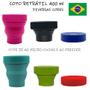 Imagem de Copo Retrátil e dobrável 400ml -  Copo reutilizável e resistente