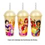 Imagem de Copo Shake 500ml Tampa Canudo das Princesas Disney  - 1 und