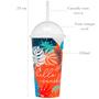 Imagem de Copo Shake Com Canudo 550ml - Jaguar Plásticos
