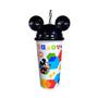 Imagem de Copo Shake Com Canudo E Orelhas Do Mickey Mouse 500Ml